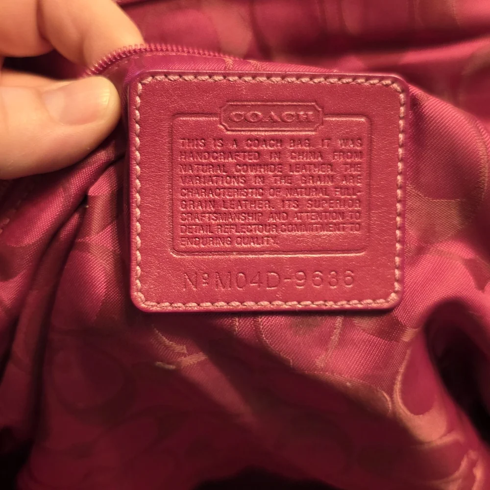 Coach Vintage Hampton Soho Pink Leather 9636 - Picture 4 of 11